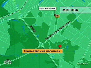 Тропаревский лесопарк карта схема