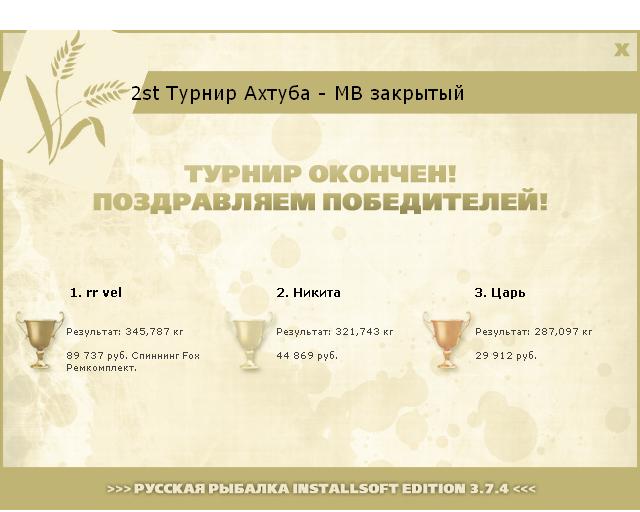  Ремкомплект • Praise-турниры • РУССКАЯ РЫБАЛКА