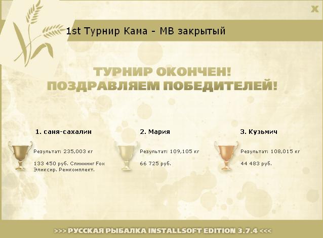  Ремкомплект • Praise-турниры • РУССКАЯ РЫБАЛКА