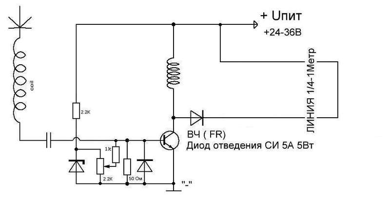 Съем с качера схема