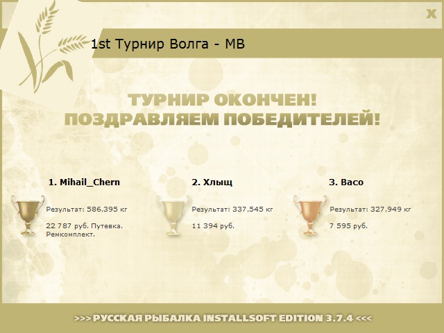  Ремкомплект • Praise-турниры • РУССКАЯ РЫБАЛКА