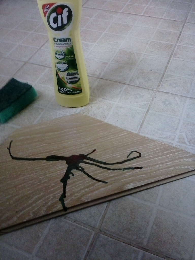 Ламинат vs зеленка