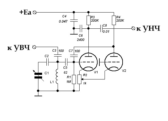 Регенеративный приемник ванюша на 3 15 мгц схема