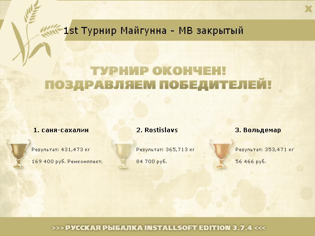  Ремкомплект • Praise-турниры • РУССКАЯ РЫБАЛКА