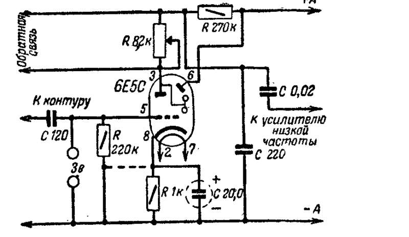 Приемник прямого усиления схема на лампах