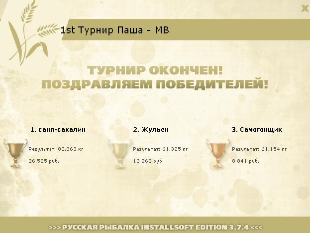  Максимальный Вес • Praise-турниры • РУССКАЯ РЫБАЛКА