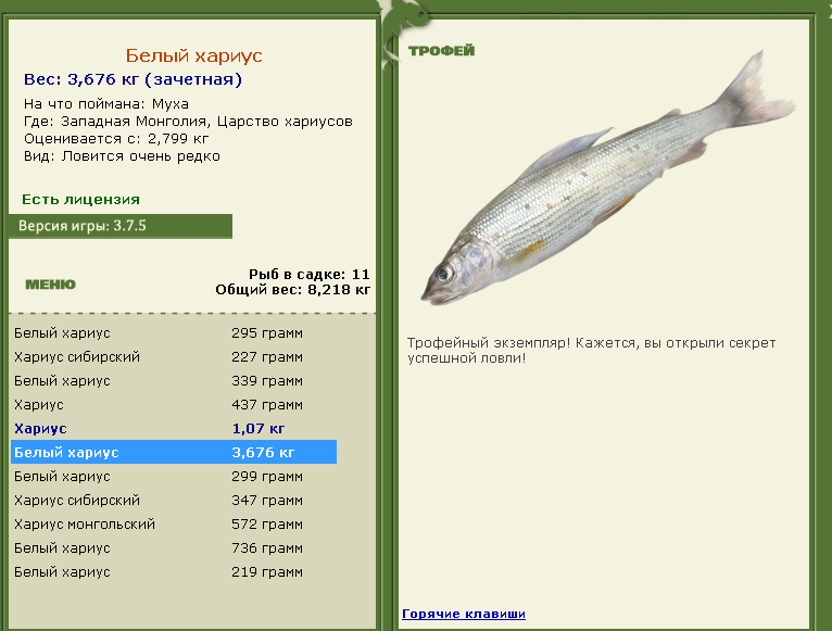 Царство хариусов 