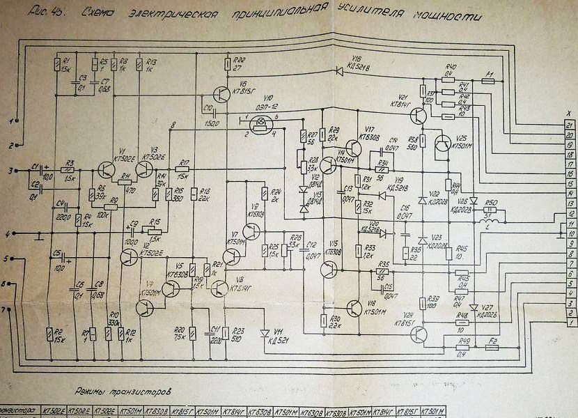 Усилитель эстрада 101 схема