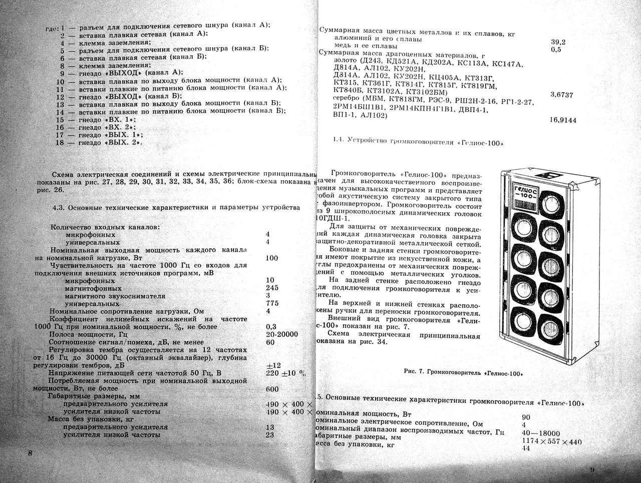 Гелиос 100 схема колонки