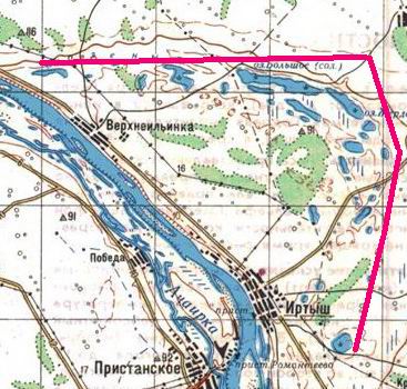 Карта рыболовных мест омской области