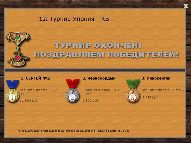 турниры • РУССКАЯ РЫБАЛКА