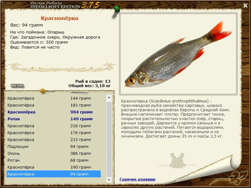 РУССКАЯ РЫБАЛКА Installsoft Edition 