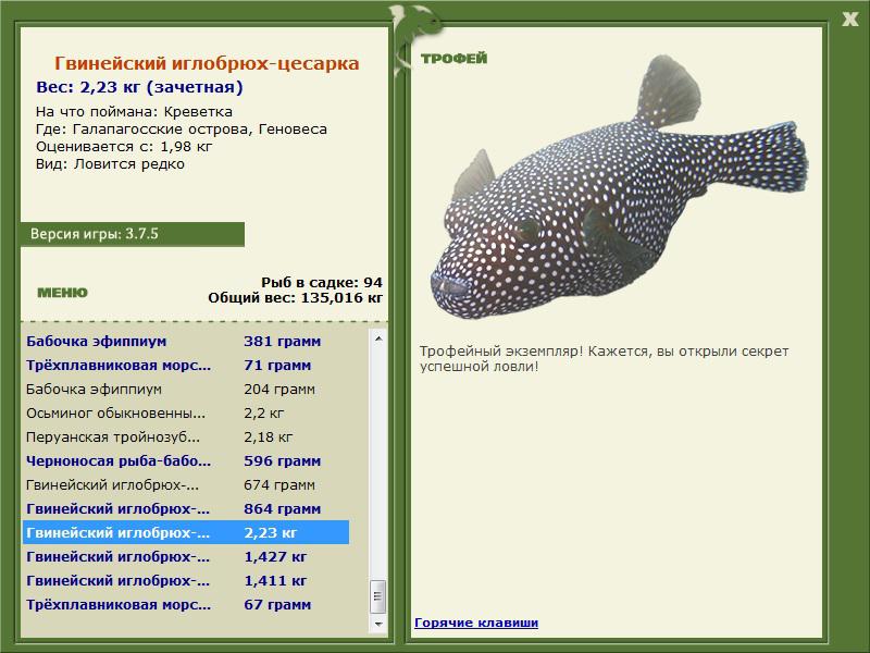 цесарка • Рыбы • РУССКАЯ РЫБАЛКА