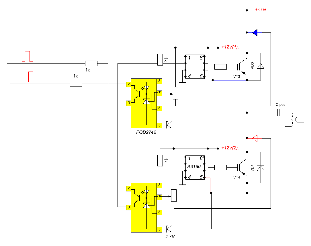 6n135 схема включения