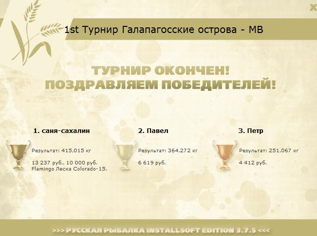 турниры • РУССКАЯ РЫБАЛКА