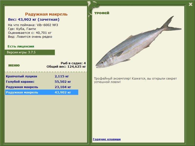 Радужная макрель 