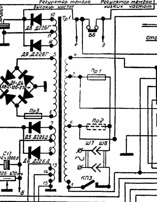 Днипро магнитофон ламповый схема