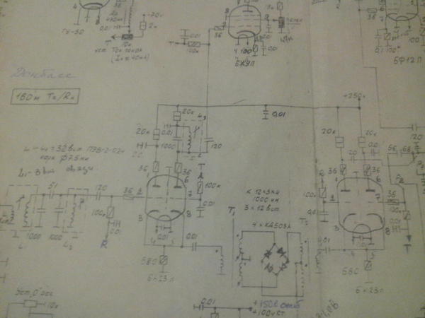 Ламповый трансивер альбатрос 80 40 м схема