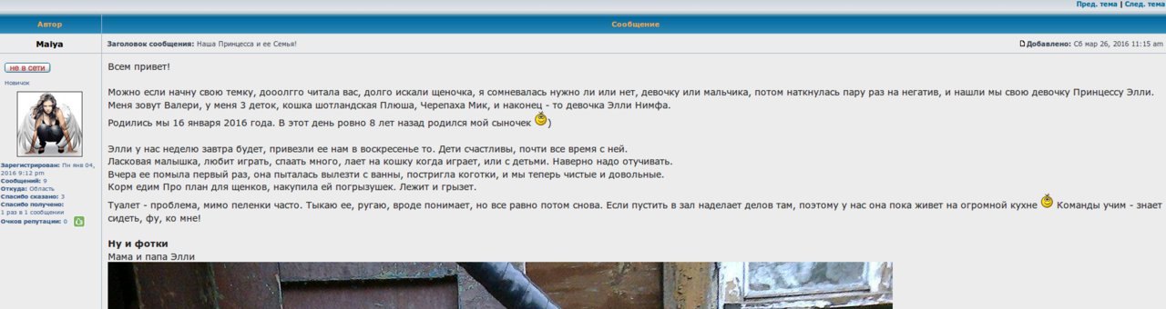 ФОРУМ ЛЮБИТЕЛЕЙ КОЛЛИ И ШЕЛТИ 
