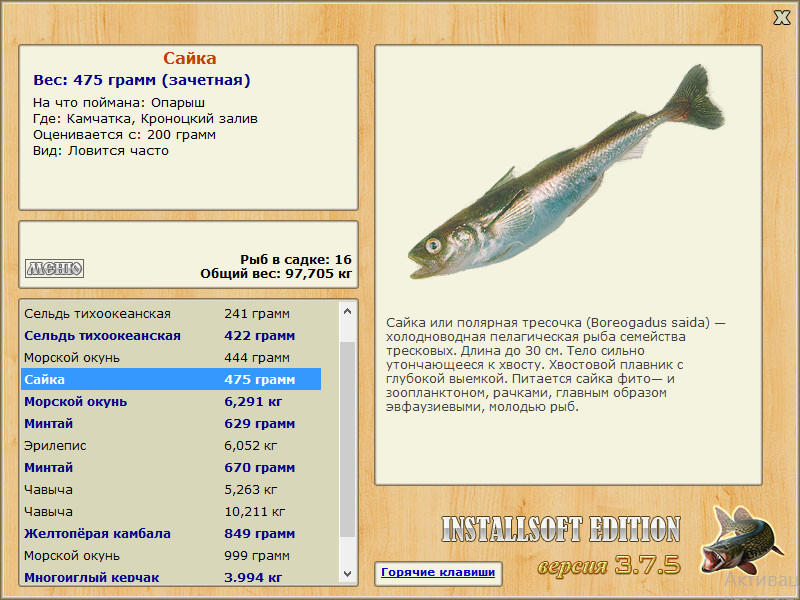 РУССКАЯ РЫБАЛКА Installsoft Edition 