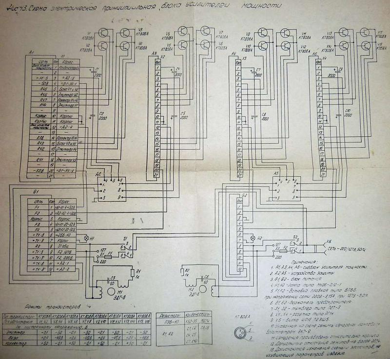 Усилитель эстрада 101 схема