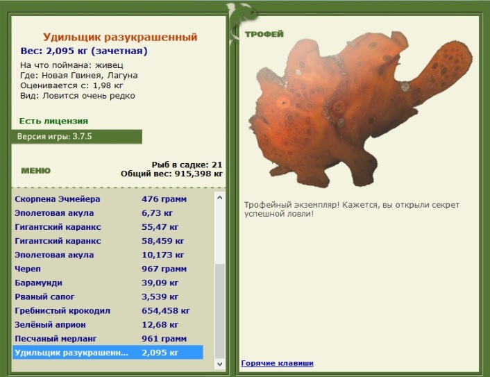 Удильщик разукрашенный 