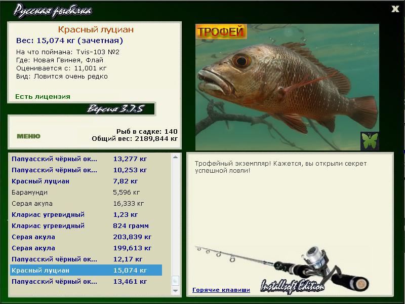 Красный луциан 