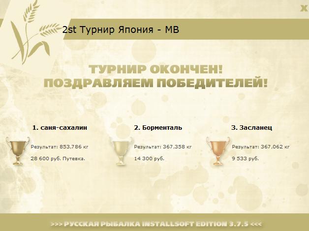 турниры • РУССКАЯ РЫБАЛКА