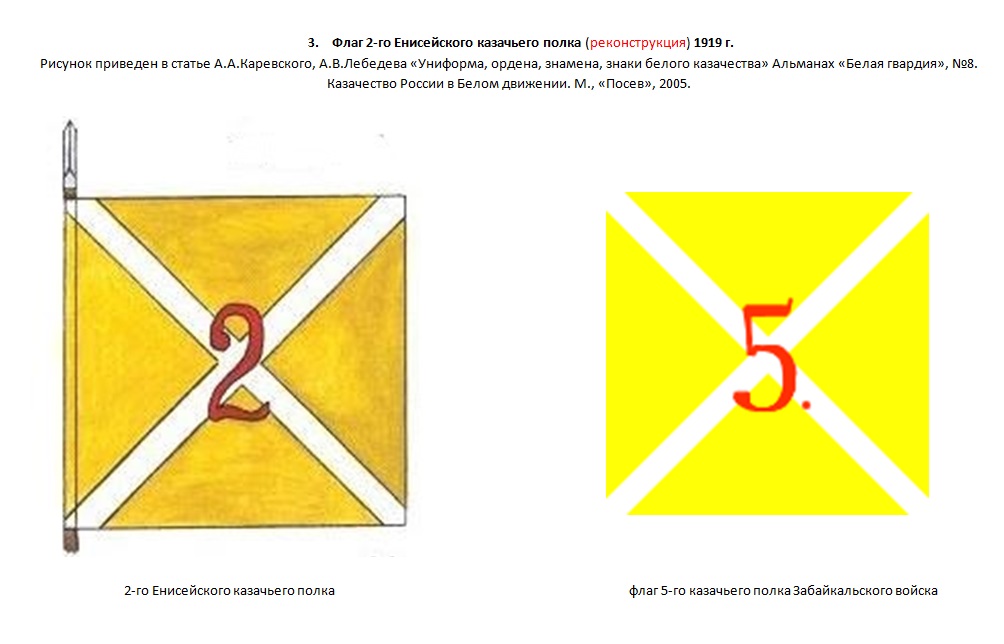  Знамена Енисейских казаков