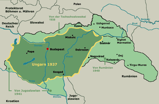 Карта королевства венгрии