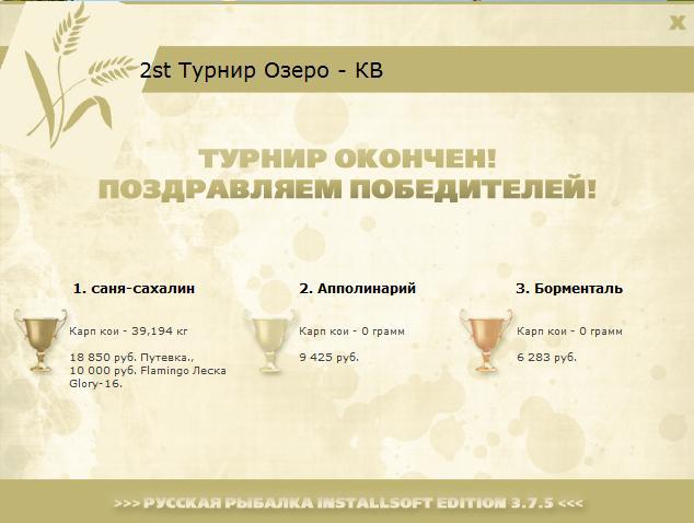 турниры • РУССКАЯ РЫБАЛКА