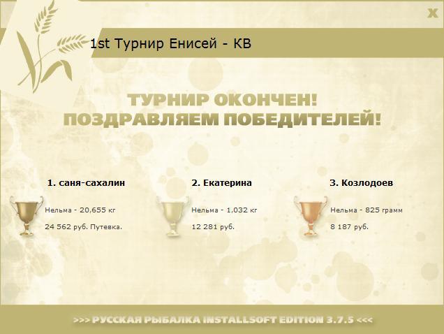 турниры • РУССКАЯ РЫБАЛКА
