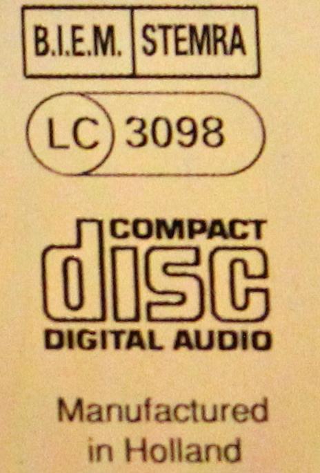  First Press CD