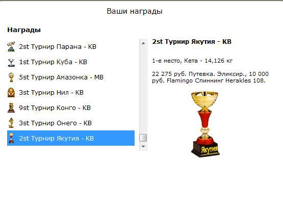 турниры • РУССКАЯ РЫБАЛКА