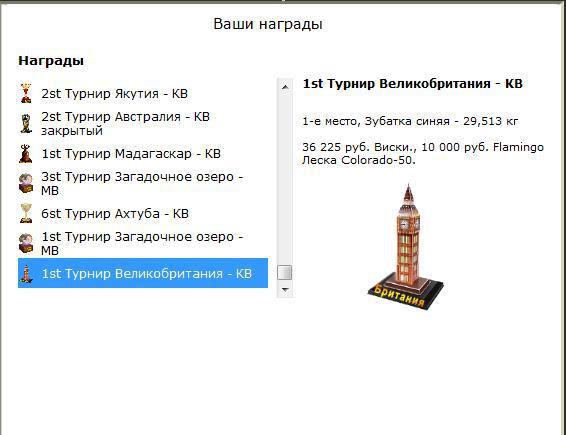 турниры • РУССКАЯ РЫБАЛКА