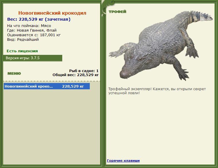 Новогвинейский крокодил 