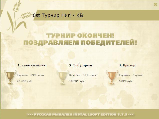турниры • РУССКАЯ РЫБАЛКА