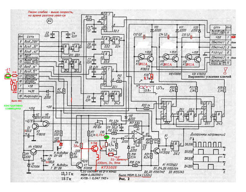 Схема управления двигателем радиотехника эп 101