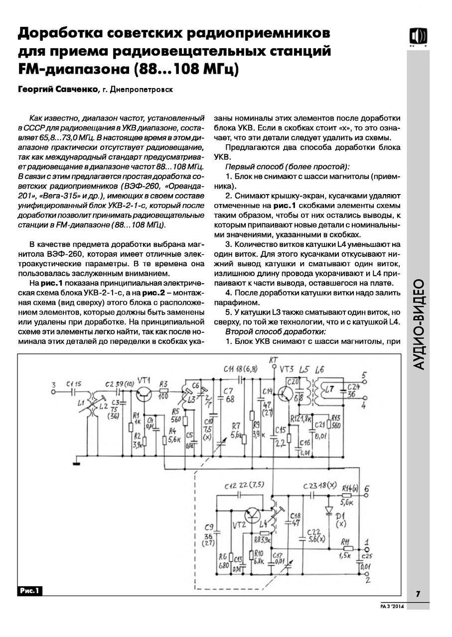 Блок укв 1 05с схема