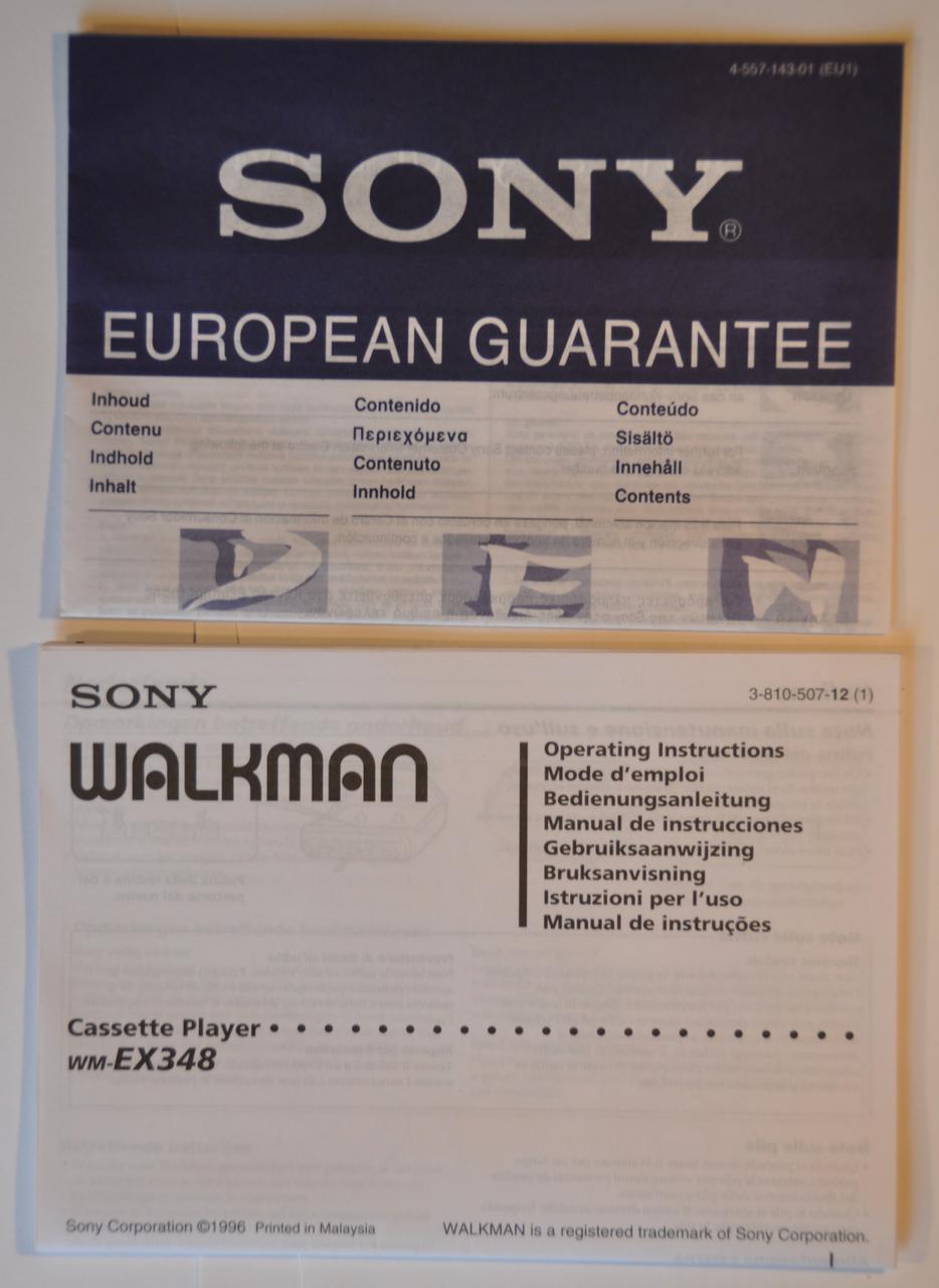 Sony Walkman WM-EX348