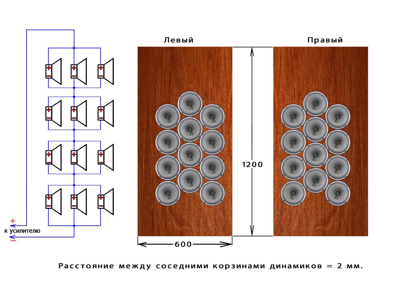 Групповой излучатель на 5гдш-4 чертёж