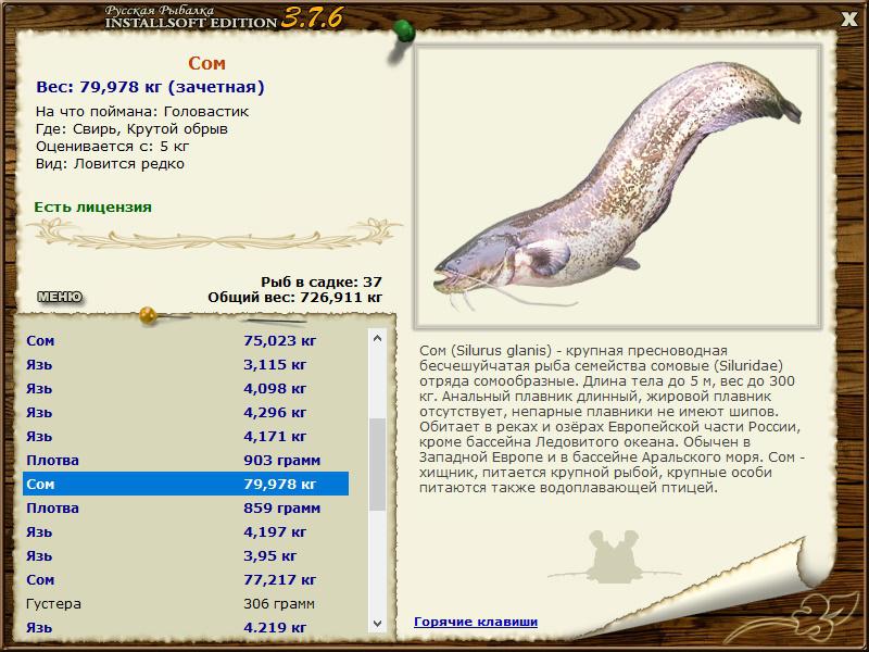 РУССКАЯ РЫБАЛКА Installsoft Edition 