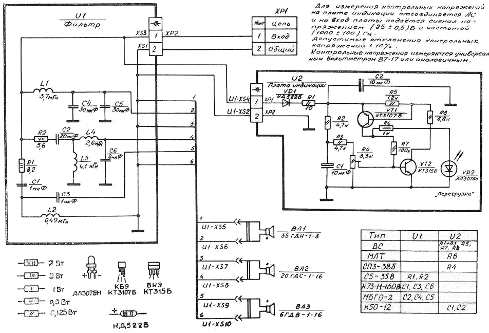 S30 фильтр схема