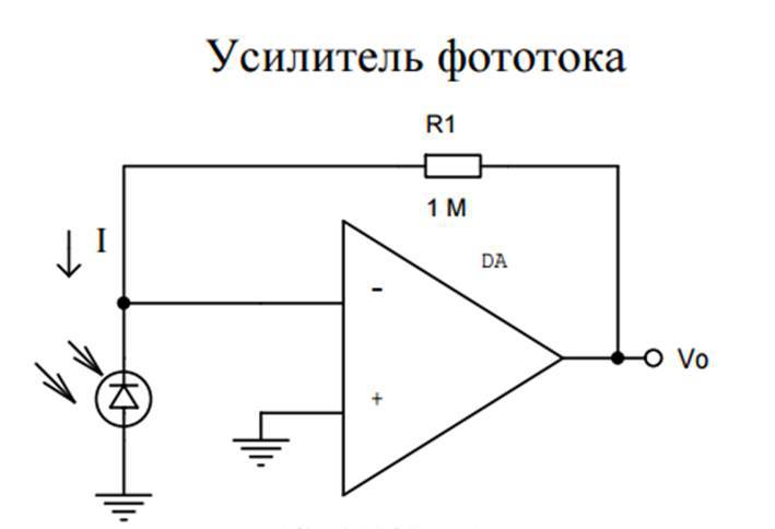 Режим КЗ фотоэлемента для измерения фотопотока