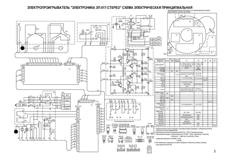 Усилитель электроника эф 017 стерео схема