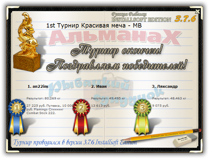  Максимальный Вес • Praise-турниры • РУССКАЯ РЫБАЛКА