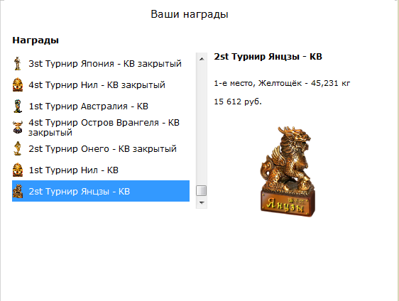 турниры • РУССКАЯ РЫБАЛКА