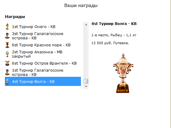 турниры • РУССКАЯ РЫБАЛКА