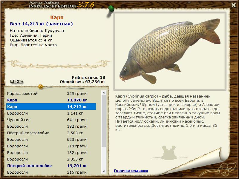 РУССКАЯ РЫБАЛКА Installsoft Edition 