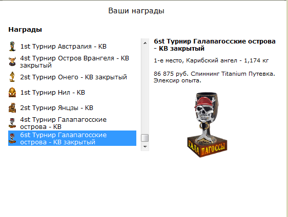 турниры • РУССКАЯ РЫБАЛКА